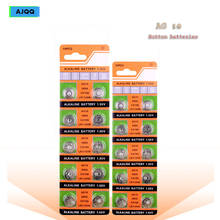 Ajqq-bateria botão de moeda 1.55 189 v, bateria para relógio lr1130 v10ga 2024 - compre barato