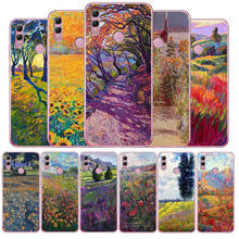 Capa de celular van gogh com pintura a óleo monet, capa de silicone macio tpu para huawei mate 9 10 20 pro lite honor 8 8c 9 10 v9 2024 - compre barato