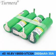 4s 18650 Pack Battery 16.8v 14.4v US 18650vtc5a 2600mah 35a Soldering Battery for Screwdriver Shurik Battery Customized 2024 - buy cheap