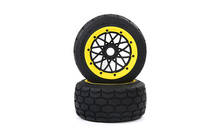 Baja Rear Wheel Set of ON Road Tires on Rims for HPI Baja 5B 2.0 SS Rovan 2024 - buy cheap