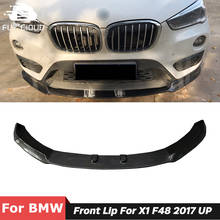 Carbon Fiber Material Front Spoiler Bumper Lip For BMW X1 Series F48 F49 Modification 2017 Up 2024 - buy cheap