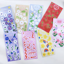 Beautiful Flower Ribbon Decoration stickers DIY Diary Album Stick Label Scrapbooking Sticker Kawaii Stationery 2024 - buy cheap