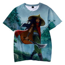 Novelty 3D Cartoon Movie Raya and the Last Dragon Raya T shirts 3D Print Children T-shirt Boy/Girl Kids Short Sleeve Anime tops 2024 - buy cheap