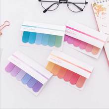 100/120 sheets/pac Gradient colors student memo pad planner sticky note paper sticker kawaii stationery pepalaria office school 2024 - buy cheap