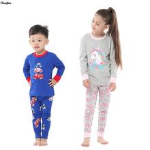 Pijama infantil de unicórnio, pijama para meninos e meninas de 2 a 8 anos com animais de desenho animado super-herói 2024 - compre barato