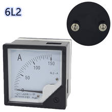 Voltímetro de puntero 6L2-A, Voltímetro analógico de 50hz, 80mm x 80mm, CA 5A, 10A, 15A, 20A, 30A, 50A, 50A(5A), voltímetro de CA, desviación de 90 grados 2024 - compra barato