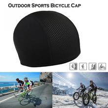 Gorros de ciclismo antisudor de secado rápido para deportes al aire libre, transpirables, a prueba de viento, forro de casco para motocicleta y bicicleta, color negro 2024 - compra barato