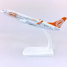 16CM Boeing B737-800 Brazil GOL airlines 1/400 SCALE airplane model toys aircraft diecast plastic alloy plane gifts for kids 2024 - buy cheap