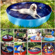 Piscina de animais dobrável, banheira para cachorros e gatos, piscina externa, dobrável, para cães e crianças 2024 - compre barato