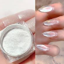 1box Aurora Pearl Nail Glitter Powder Shimmer Effect for Gel Polish Dip Mirror Dust DIY Nail Chrome Pigment Decoration 2024 - купить недорого