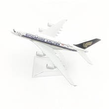 16CM 1:400 Scale Airbus A380 Singapore Airlines Metal Alloy Model Plane Aircraft Model Toys Airplanes Kids Gift Collectible 2024 - buy cheap