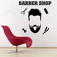 Vinyl Window Sticker Barber Shop Haircuts for Men Barber Hairdresser Art Wall Decals Beauty Salon Hair Home Decor Removable Y134 2024 - buy cheap