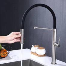 Stainless Steel Kitchen Faucet Pull Out Down  Sink Mixer Tap 360 Swivel Spout Magnet buckle Hot and Cold Water Torneira,Black 2024 - buy cheap