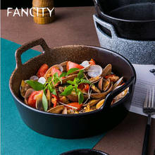 Fancity tigela de sopa, tigela grande de cerâmica japonesa, talheres binaural, tigela criativa para salada, tigela de macarrão, sopa grande doméstica 2024 - compre barato