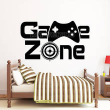 Gamer Zone Wall Decal Gamer Controller Video Game Wall Decals Vinyl Removabel Kids Bedroom Game Room Decoration Poster Z767 2024 - buy cheap