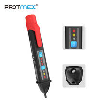 PROTMEX Non-contact AC Voltage Detector Tester Meter 12V-1000V Pen style Voltage Detector  LCD Alarm Self-testing 2024 - buy cheap