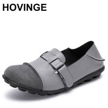 HOVINGE-zapatos Mom con hebilla para mujer, mocasines planos de piel auténtica, color naranja, talla grande 44, para verano 2024 - compra barato