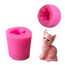 Molde 3D para jabón de gato pequeño, herramientas de decoración de pasteles, para Chocolate, DIY, 1 ud. 2024 - compra barato