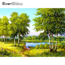 Evershine 5d pintura de diamante paisagem árvore de diamante mosaico de diamante ponto de cruz paisagem diamante bordado strass imagens arte 2024 - compre barato