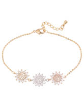 Sweet Women's Fashion Brass Bracelet Classical 3 Color Heart-shaped Zircon Bracelet Romatic Hand Chain Jewelry Accessory Gifta 2024 - buy cheap