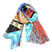 Pop Geometric Printed Women Scarves Cotton Viscose Autumn Winter Warm Headscarf Fringe Muslim Hijabs High Quality 180x90cm 2024 - buy cheap