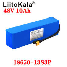 Liitokala 48v 10ah 13s3p alta potência 18650 bateria veículo elétrico da motocicleta diy bms proteção xt60 plug 2024 - compre barato