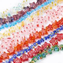 10 Strand Mixed Color Handmade Millefiori Glass Bead Cube/Star/Rhombus/Polygon/Oval Beads Strands for jewelry making DIY F70 2024 - buy cheap