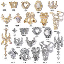 Silver Gold Metal Zircon Nail Art Jewelry Japanese Nail Decorations High Quality Zircon Crystal Manicure Zircon Diamond Charms 2024 - buy cheap