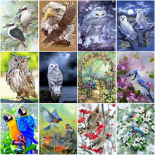 DIY 5D Diamond Painting Bird Flower Diamond Embroidery Animal Mosaic Cross Stitch Full Round Drill Rhinestones Home Decor Gift 2024 - buy cheap