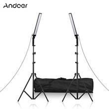 Andoer-Kit de iluminación LED de mano, 60cm/23,6 pulgadas, 90 Uds., 24W, cuentas, regulable, para fotografía, vídeo, barra de luz de relleno 2024 - compra barato