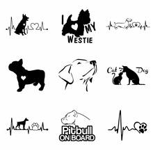 personality Car Stickers Decor Motorcycle Decals Hot Sale Dog Animals Decorative Accessories Creative Sunscreen Waterproof PVC. 2024 - buy cheap