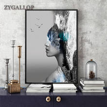 ZYGALLOP Modern Abstract Canvas Painting Natural Scenery And People Art Print Poster Living Room Decoration Office Wall Picture 2024 - buy cheap