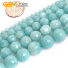 Natural AAA Grade Blue Russian Amazonite Round Stone Loose Beads For Jewelry Making Strand 15" Wholesale 4mm 6mm 8mm 10mm 12mm 2024 - buy cheap