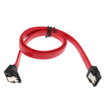Cable Premium SATA III 6gbps HDD SDD, Cable de datos con pestillo de bloqueo, 20 pulgadas, Rojo 2024 - compra barato