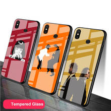 Pulp fiction-funda de vidrio templado para teléfono Redmi Note 5, 6, 7, 8, 9 Pro, Note8T, Note9S, Redmi8, 9 2024 - compra barato