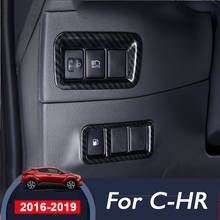 Faro delantero de coche, accesorio Interior embellecedor de cubierta de interruptor de botón ajustable para Toyota C-HR CHR 2016, 2017, 2018, 2019 ABS 2024 - compra barato