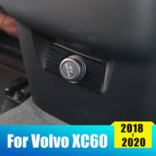 Наклейка на прикуриватель, из нержавеющей стали, для Volvo XC60, 2018, 2019, 2020 2024 - купить недорого