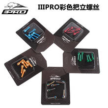 IIIPRO-tornillos para vástago de bicicleta MTB, accesorio de color Chapado en titanio, M5 x 18MM, 6 unids/paquete 2024 - compra barato
