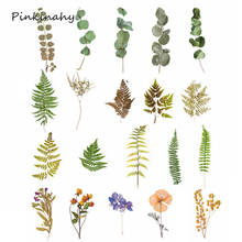 Adesivos decorativos plantas naturais, folhas graváveis, vintage, decoração, faça você mesmo, álbum, scrapbooking, adesivos de papelaria 2024 - compre barato