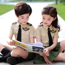 Kindergarten clothing summer school pupils school uniform military training performance boys and girls children's suit uniforms 2024 - buy cheap