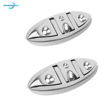 2PC StainlessSteel Marine Grade Boat Flip Up Folding Pull Up Cleat Dock Deck Marine Hardware Line Rope Mooring Cleat Accessories 2024 - buy cheap