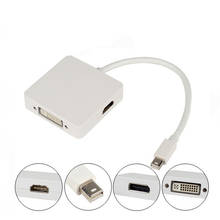 3 in 1 Mini DisplayPort DP to DP DVI HDMI-compatible Cable Adapter For Macbook AIR 2024 - buy cheap