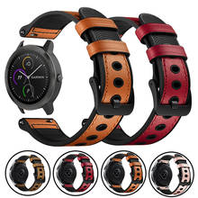 Genuine Leather Strap For Garmin Venu GarminMove 4 3 GarminActive S Vivoactive 4 Band Bracelet 20mm 22mm Sport Belt Watchbands 2024 - buy cheap