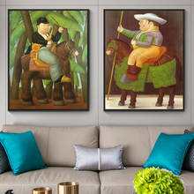 The President And First Lady by Fernando Botero Oil Paintings Print On Canvas Art Posters And Prints Funny Art Pictures Cuadros 2024 - buy cheap