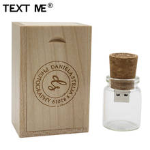 TEXT ME-pen drive usb 2,0 con LOGO personalizado, botella + caja, 64GB, 4GB, 8GB, 16GB, 32GB 2024 - compra barato