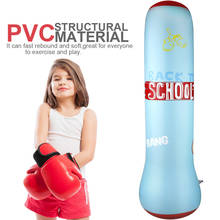 Saco de boxe inflável livre-ereto boxe saco de boxe fitness exercício liberação brinquedo do estresse para crianças 2024 - compre barato
