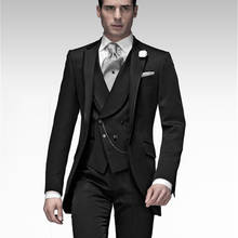 Костюм мужской повседневный облегающий, классический пиджак, блейзер, смокинги, 2 предмета, для сцены, свадьбы 2024 - купить недорого
