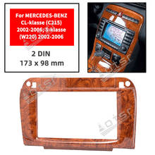 Radio Fascia de alta calidad para BENZ cl-klasse (C215) 409-2002 S-klasse (W220), Kit de instalación estéreo Fascia Dash CD, 11-2006 2024 - compra barato