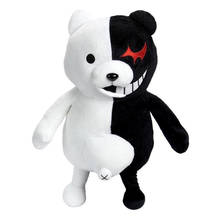 [ Funny ] 30cm Cute Cartoon Dolls Dangan Ronpa Monokuma Doll Plush Toys Black White Bear Top Quality model Kids girl Toys gift 2024 - buy cheap