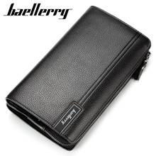 New Men's Wallets Men Long Purse Wallet Male Clutch PU Leather Zippers Wallet Men Business Wallet Coin Purse 2024 - buy cheap